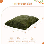 MAXYOYO 3 in 1 Kids Bean Bag Chair, Child Floor Sofa for Gaming, Reading, Faux Fur Floor Couch with High-Density Foam Filling for Living Room Bedroom
