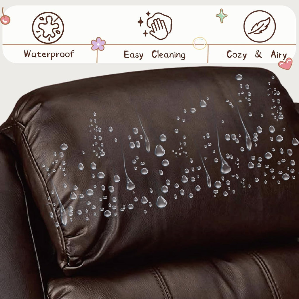 Macaron Kids Reclining Chair Leather Recliner Sofa Push Back Toddler Youth Children Child Ages 2-8