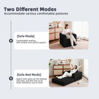 37.4in Convertible Sofa Bed, Corduroy Boneless Couch Bed, Futon Sleeper Sofa Pull Out Bed, Foldable Couch for Living Room Apartment, No Assembly Required