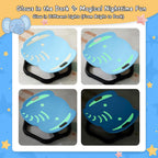 Spinning Chair for Autistic Kids, Glow-in-the-Dark Elephant Sensory Chair, Autism Sensory Toys, Sit and Spin Swivel Seat ADHD Must Haves, Supports Balance & Coordination, Ages 3+ (Blue)