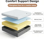 8 Inch Twin Mattress, Memory Foam Twin Size Bed Mattress in a Box, Soft and Comfortable, Pressure Relief, Medium Firm, CertiPUR-US Certified, Fiberglass Free