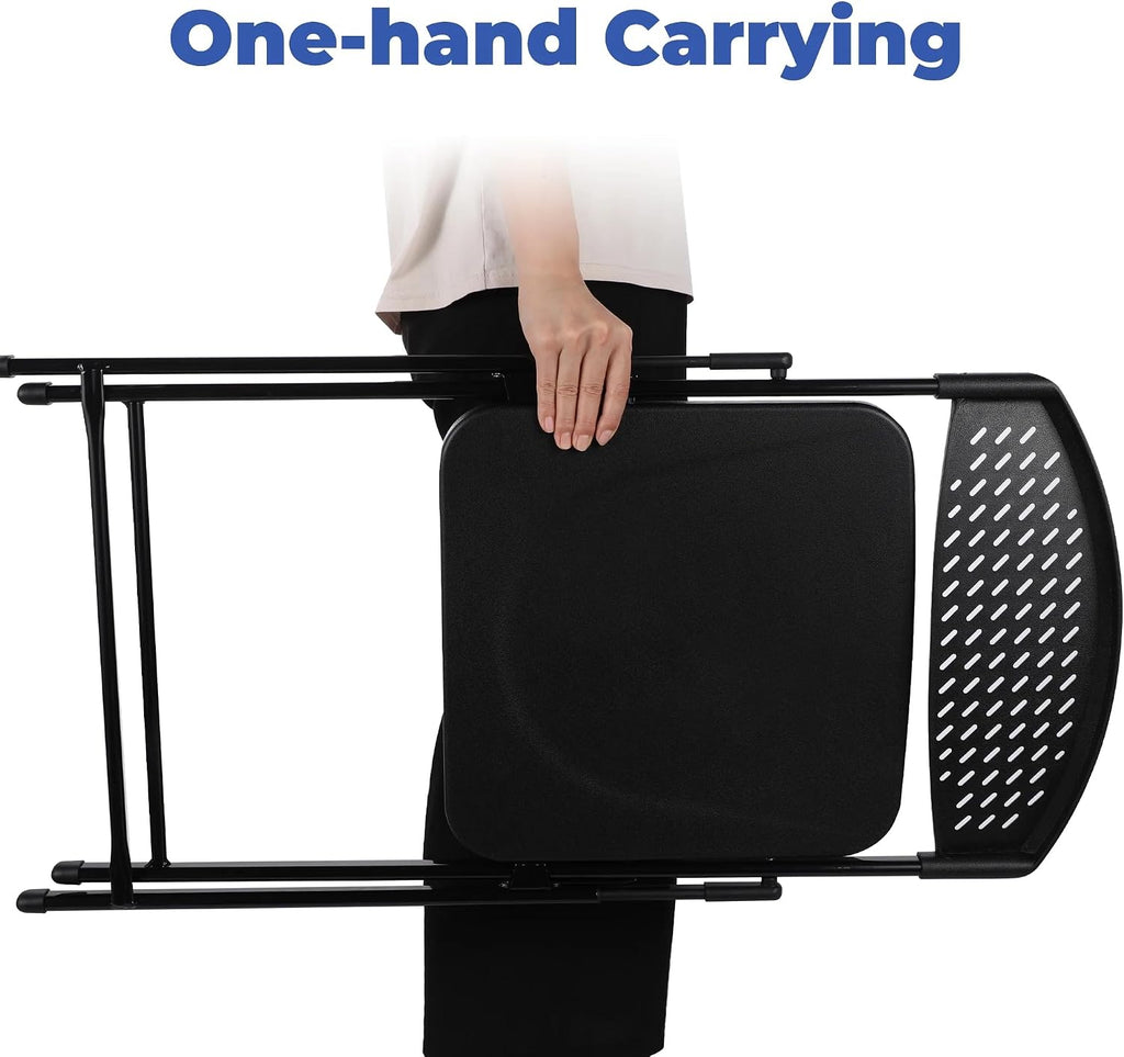 Lightweight Plastic Folding Chair with Non-Slip feet, Stackable Design for Easy Storage, Suitable for Parties, Camping, picnics, backyards, patios, banquets, Weddings, and Additional Home use