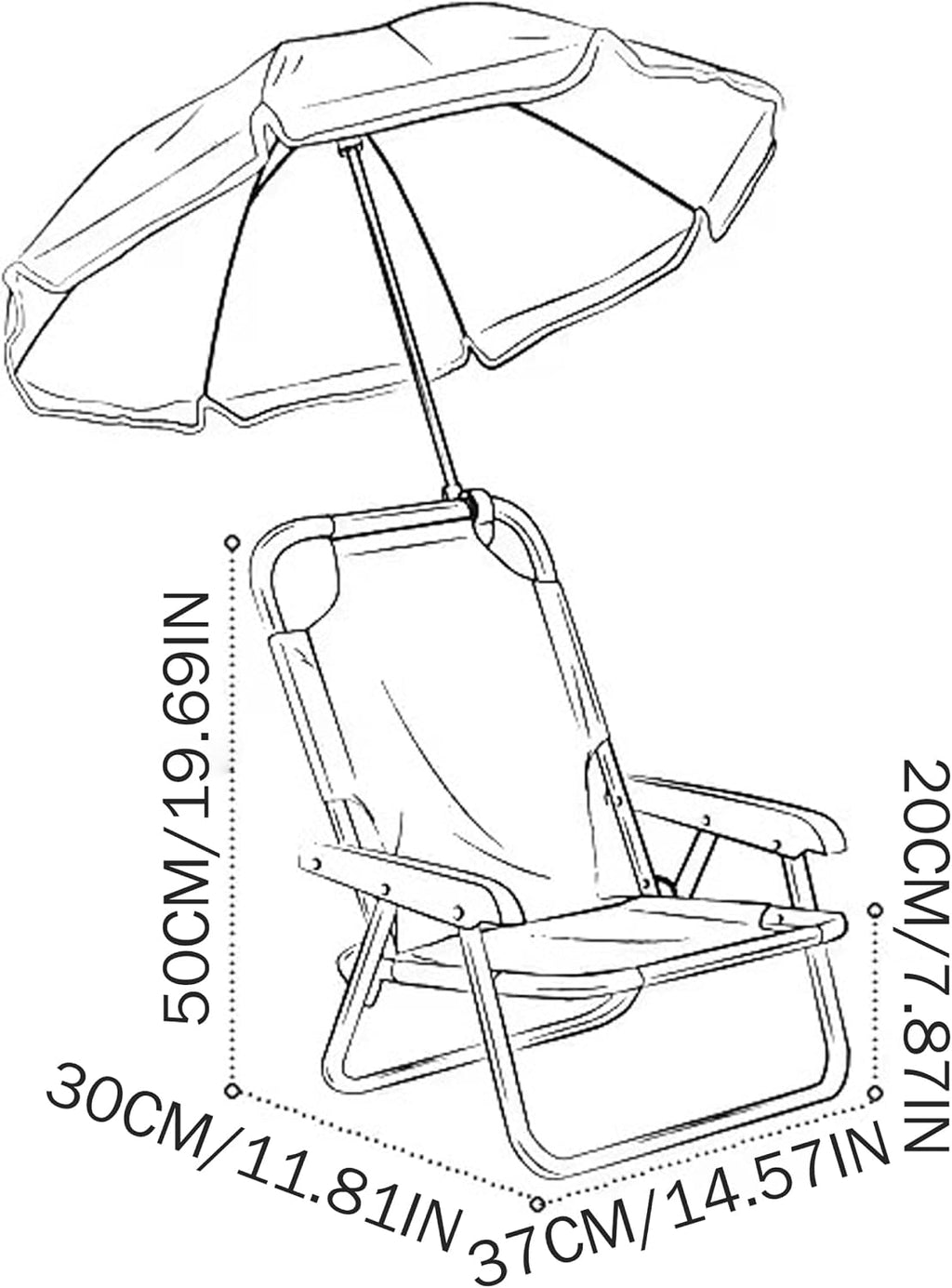 Kids Beach Chair with Umbrella, Foldable Toddler Lawn Chair with Sun Shade for Beach/Pool/Camping/Fishing, Bear Kids with Umbrella, Toddler with, Baby Cha