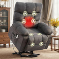 BOSMILLER Electric Power Lift Recliner Chair Sofa with Massage and Heat for Elderly,Lift Chair with Cup Holders Side Pockets for Living Room