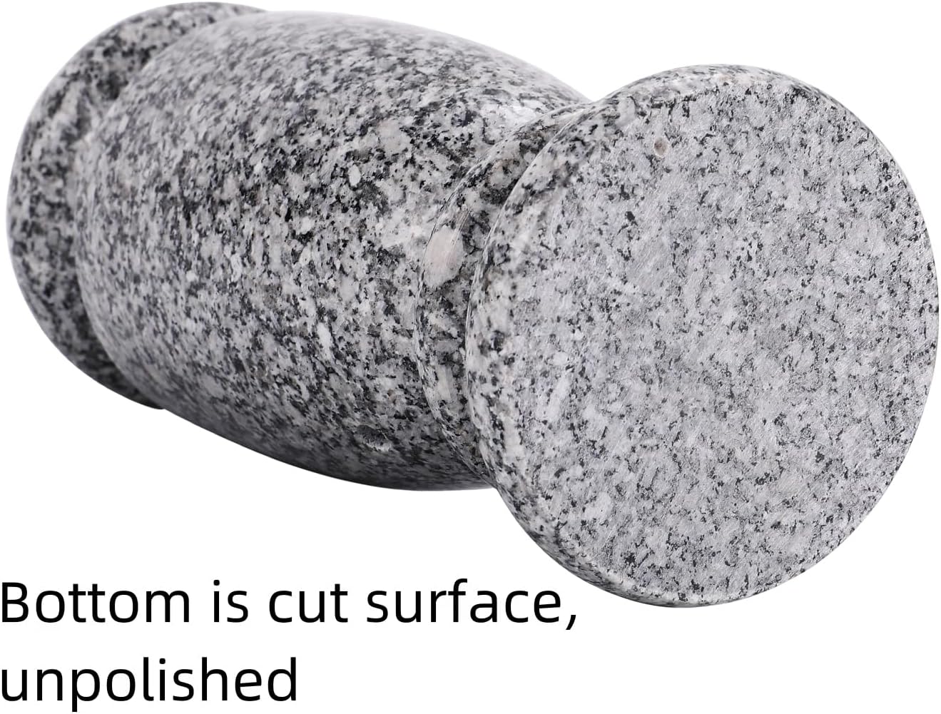 Gray Granite Cemetery Vase for Grave, 4.3" W x 9.8" H | Gray granite, side drainage hole prevents water pooling and freeze cracking. For grave markers & flower decoration. 1 count.