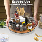 Lazy Susan Turntable Organizer for Cabinet Pantry Kitchen Countertop Computer Cupboard, 14 inch