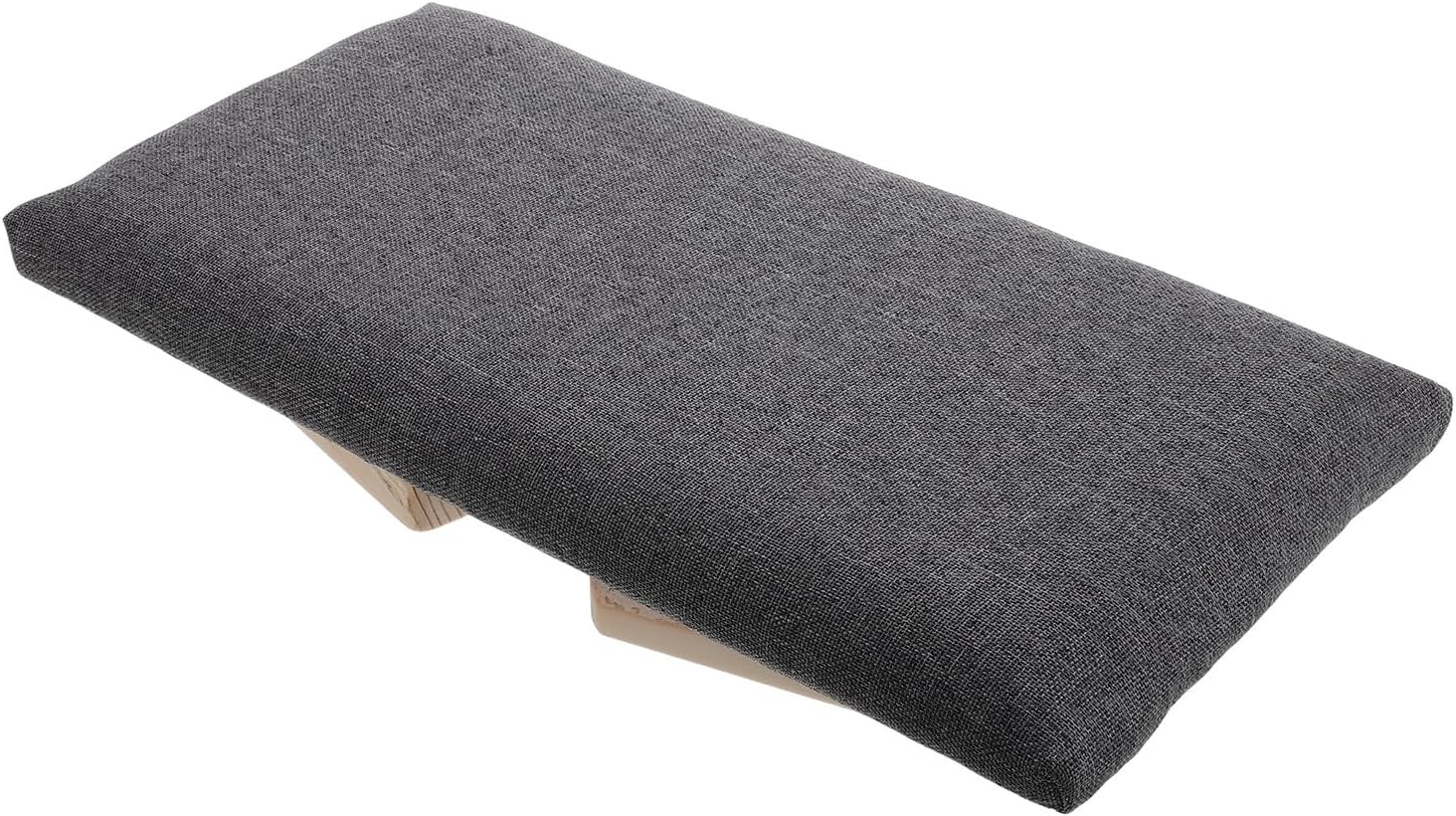 VICASKY Foldable Meditation Bench Wooden Kneeler Chair with Deep Gray Finish, Ergonomic Seiza Stool for Adults, Portable Yoga and Prayer Sitting Stool for Home and Travel