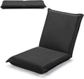LIFEZEAL Folding Floor Chair, Reading Chair with 6 Positions Adjustable Backrest, Floor Chair with Mesh Surface, for Reading, Meditation, Yoga (Black)