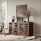 Living Room Furniture Entertainment Storage Dining Room Cabinet, Buffet Sideboard with Solid Wood Doors,for Kitchen