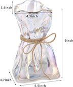Colorful Irregular Shaped Modern Minimalist Glass Vase - Fashionable Multi-Use Home Decor for Flowers, Centerpiece, Kitchen, Office, Wedding & Holiday