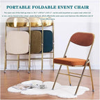 Folding Chairs Dining Chair Set with Padded Cushion and Back Indoor Outdoo Seat for Home Office Events Wedding Party