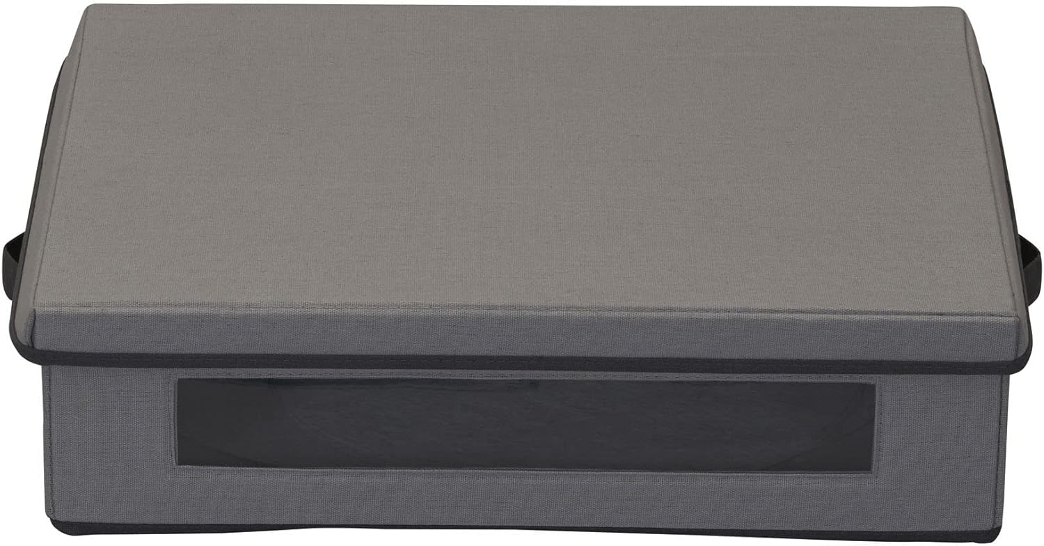 Household Essentials Platter Storage Chest, Gray