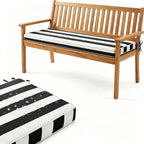 Outdoor Bench Cushions Waterproof 36x18/40x16/48x16 Porch Swing Cushions with Tie Patio Furniture Chair Cushion Bench Pad Backyard Seat Pads(Black,39x14x2 in)
