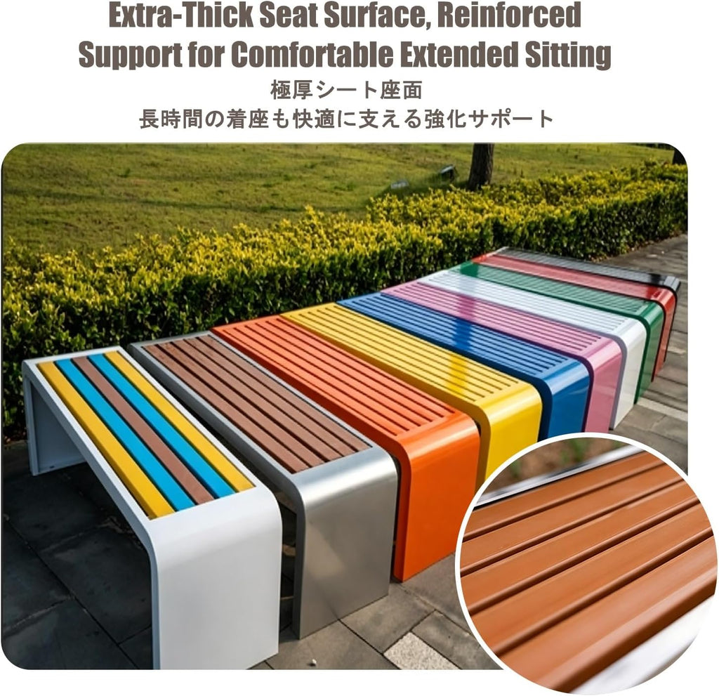 Porch Benches Outdoor, Outside Benches Weather Proof, Suitable for Outdoor Settings Such as Beaches, Sunbathing Areas, Patios, Poolside Areas, Lawns, and More.(Pink,150 * 40 * 45cm)