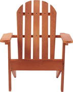 Wooden Kid's Adirondack Chair for Indoor and Outdoor, Natural Cedar Patio Lounge Chiar for Kids
