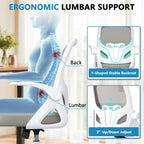 Kensaker Drafting Chair Tall Office Chair, Ergonomic Standing Desk Chair with Adjustable Foot Ring and Flip-up Armrests, Mesh Computer Chair for Art Studio, 300 LBS, Gray