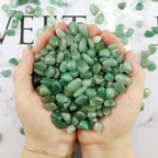 Aquarium Gravel 0.96LB Succulent Rocks Natural Pebbles Vase Filler Home Fish Tank Decor Crushed Stones Quartz Tumbled Polished Bulk - Green Aventurine