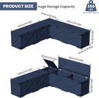 L Shape Storage Bench, Backless Farmhouse Kitchen Breakfast Nook Bench, Corner Bench with Storage for Dining Room, Entryway, Cloakroom