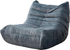 Hobestluk Bean Bag Chair for Teens Toddler Bean Bag Chair with Memory Foam Filler Beanbag with Spacious Design Bean Bag Couch for Reading Gaming Relaxing (Blue Grey, Medium)