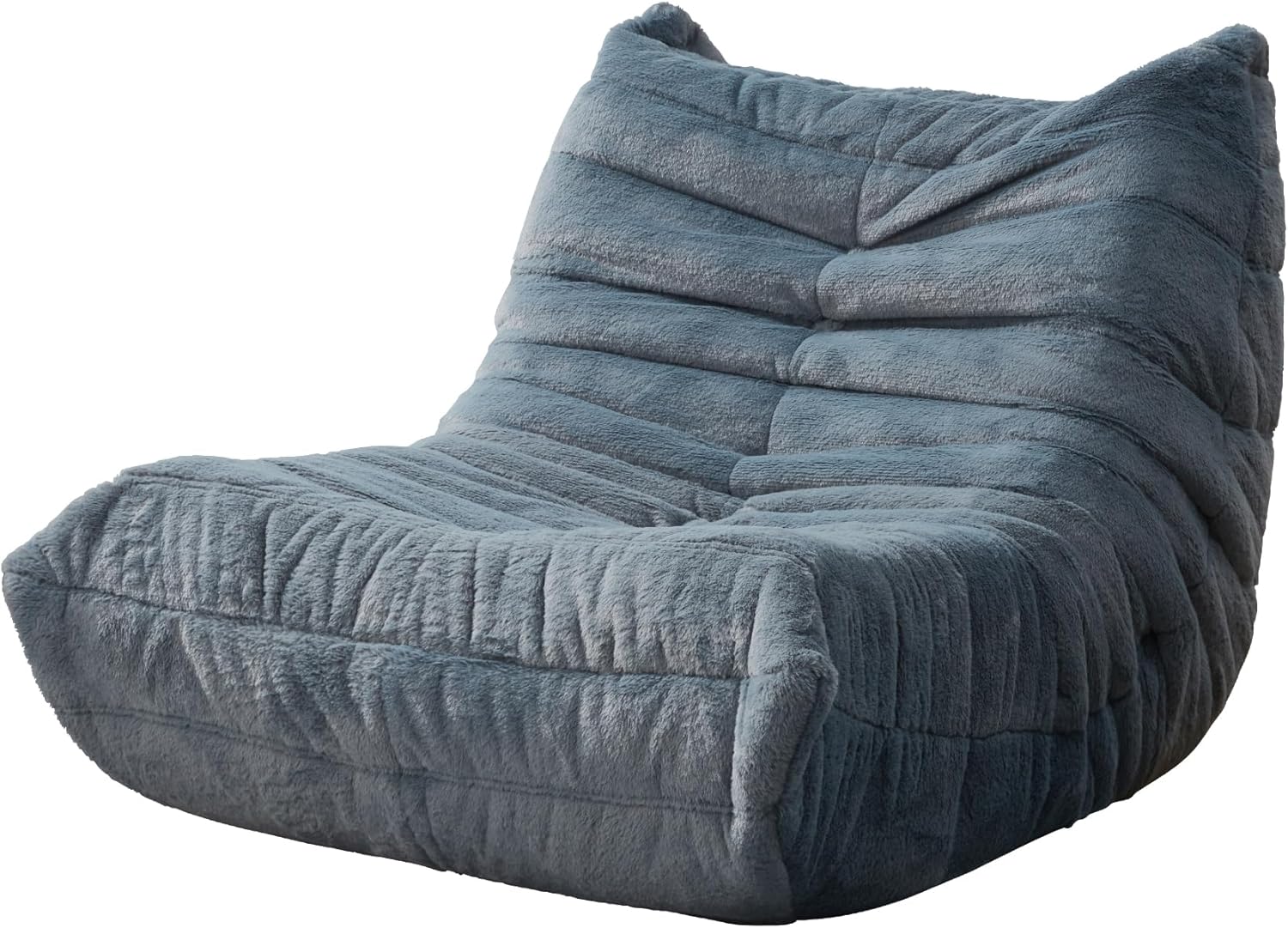 Hobestluk Bean Bag Chair for Teens Toddler Bean Bag Chair with Memory Foam Filler Beanbag with Spacious Design Bean Bag Couch for Reading Gaming Relaxing (Blue Grey, Medium)