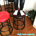 48cm, 63cm, 78cm, Thick Round Stools, Home Office Desk Chair, Metal Frame Side Chair, for Tea, Coffee Shops, Restaurants, Bars, Studios, Supermarkets(Browns,68cm/27in)