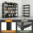 3500 LBS Heavy Duty Garage Shelving, 48" W x 20" D x 72" H Metal Storage Shelves, Adjustable Boltless Steel Storage Rack for Garage, Basement, Warehouse, Pantry
