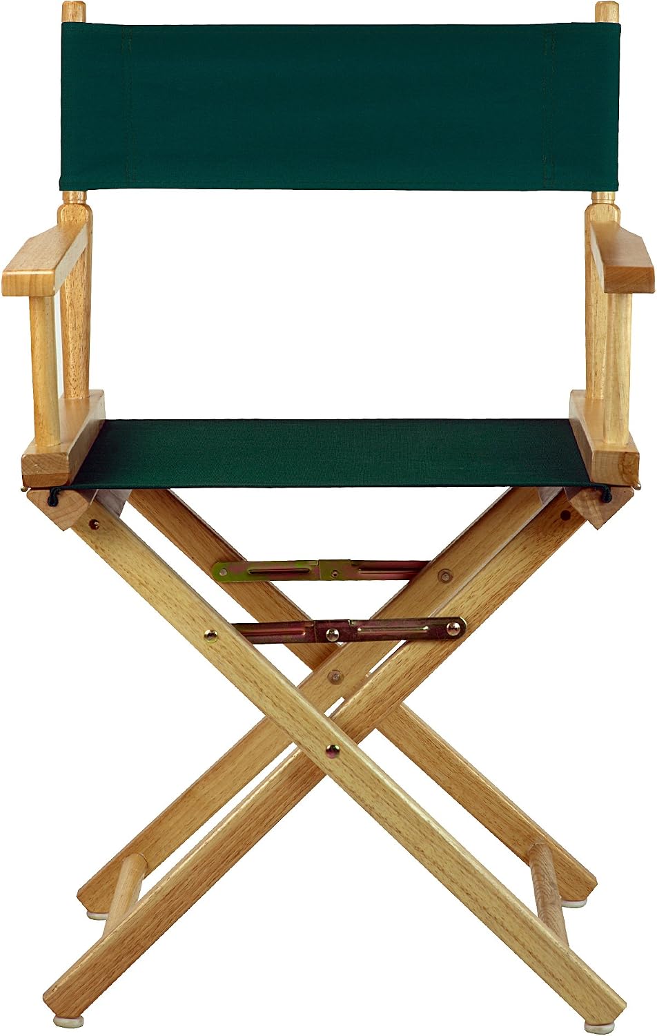 Casual Home 18" Director's Chair Natural Frame with Hunter Green Canvas
