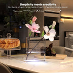 Alpharan Book Vase for Flowers Home Décor,Flower Vase Artistic and Cultural Flavor Decorative Vase Acrylic Clear Vase for Home and Office,Gifts for Book Lovers. (Transparent)