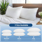 Piwaal Luxury Hotel Pillows for Sleeping 2 Pack,Bed Pillows Standard Size Set of 2,Down Alternative Filling,Pillows for Back,Stomach and Side Sleepers