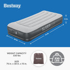 SLEEPLUX Durable Inflatable Air Mattress with Built-in Pump, Pillow and USB Charger