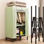 Canvas Wardrobe 85x50x172cm Wardrobes for Bedroom,Portable Wardrobe,1 Hanging Rails Folding Wardrobe,Folding Collapsible Fabric Storage Box for Wardrobe