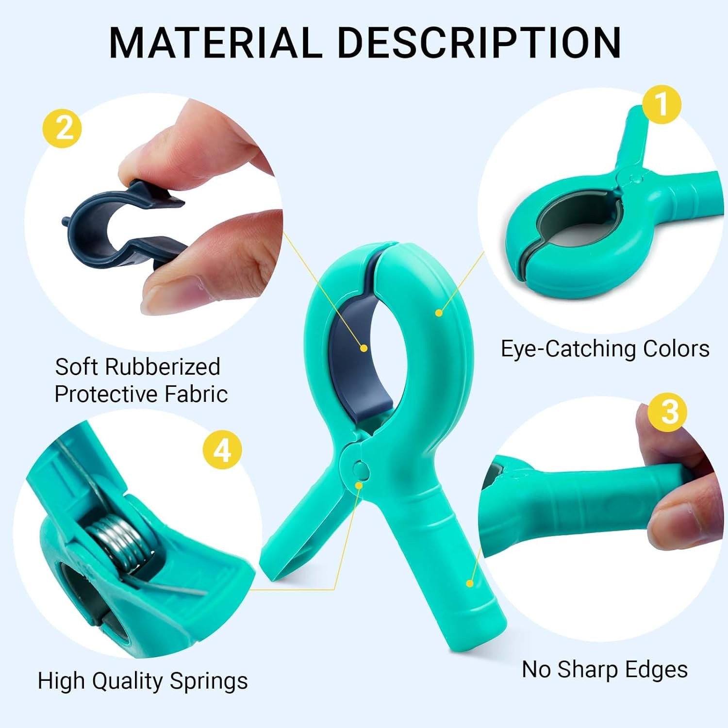 Beach Towel Clips for Beach Chairs, 8 Pcs Towel Holder for Beach Chair Pool Chair on Cruise Essentials, Jumbo Size Heavy Duty Clothes Pins, Beach Chair Clips to Beach Vacation Essentials, 4 Colors