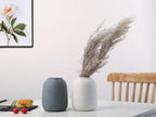 Ceramic Vases, White Vases, Minimalist Vases, Home Decor Vases, Fits Everywhere, Also Gifts for Christmas, Independence Day and Other Holidays, 5.9 Inch. (White)