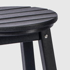WestinTrends 29" HDPE Outdoor Patio Round Bar Stool, Black