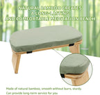 Meditation Bench, Ergonomic Design, Sustainable Bamboo with Folding Kneeling Meditation for The Perfect Posture Meditation Cushion, Meditation Stool, Prayer Bench, Meditation Chair, Yoga Stool (green)