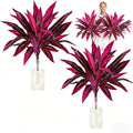Artificial Dragons Blood Plant, 2Pcs Large Realistic Artificial Boston Fern & Dragon's Blood Tree Plants,UV Resistant No Maintenance Fake Greenery for Garden Patio Wedding Balcony Decor