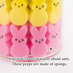 ORIENTAL CHERRY Easter Decorations - Easter Peeps Bunnies Vase Filler Set, Spring Decor Home Indoor Decoration Centerpieces for Tables