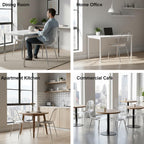 Clear Acrylic Dining Chairs Set of 6, Armless Modern Side Chairs with Transparent Seat, Ergonomic Backrest and Chrome Metal Legs, Kitchen Chairs for Dining Room, Living Room