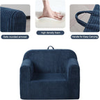 Getifun Foam Kids Sofa, Comfy Toddler Couch, Soft Toddler Armchair for Boys and Girls (Blue)