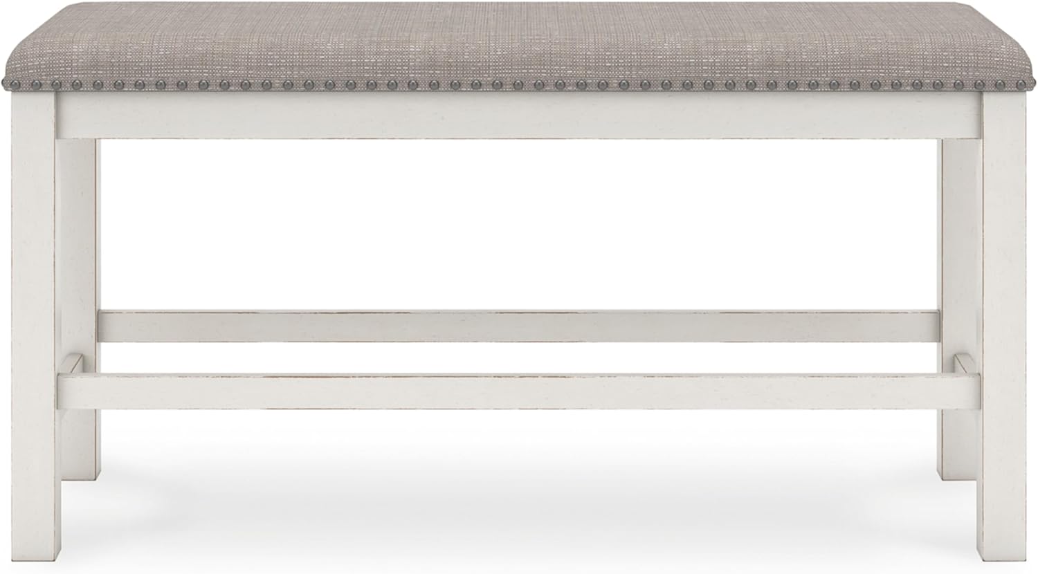 Signature Design by Ashley Robbinsdale 49" Counter Height Dining Bench, Antique White
