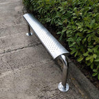 Patio Benches for Outdoors Stainless Steel Bench Park Chair Outdoor Rest Simple Waiting Bus Garden Benches for Outdoors