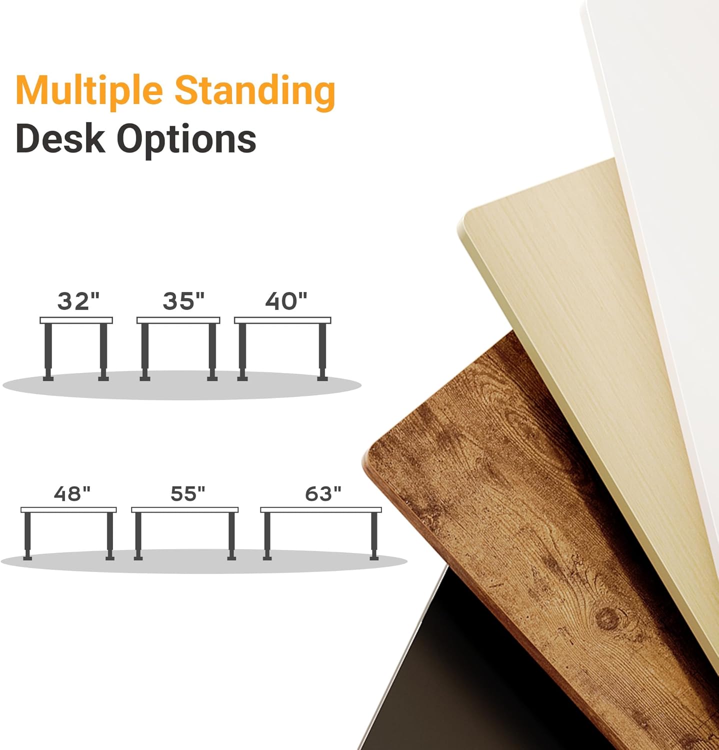YDN 32" Small Electric Standing Desk Adjustable Height, Sit Stand up Desk with Memory Presets & Cable Management, Home Office Desk for Office & Computer Workstation, Black Frame/Black Top