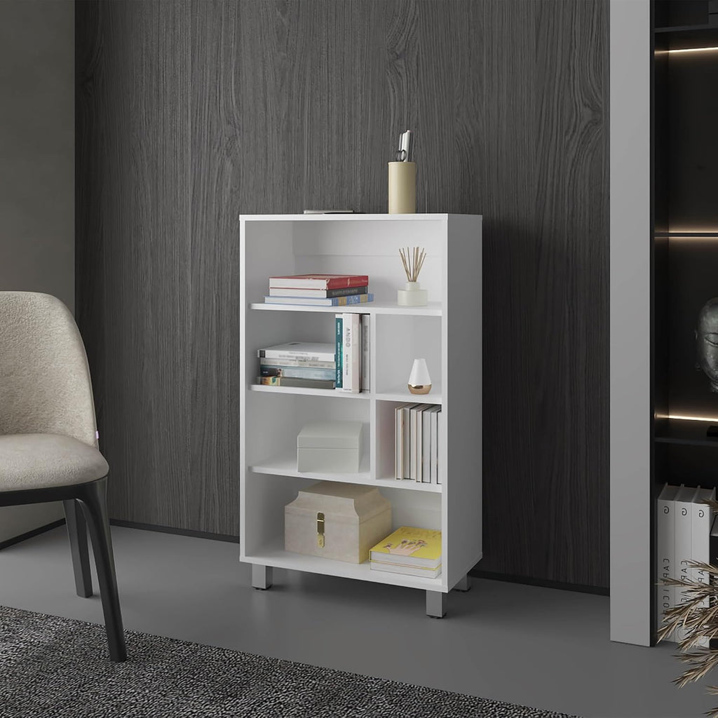 Bookcase Cabinet with Six Shelves, Narrow Pantry Sideboard Locker for Living Room Kitchen,for Kitchen Home