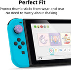 GeekShare Halloween Greedy Ghost Thumb Grip Caps Soft Silicone Joystick Cover Compatible with Nintendo Switch/OLED/Switch Lite,4PCS