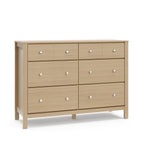Storkcraft Horizon 6 Drawer Dresser, Driftwood | GREENGUARD Gold Certified, Wood Dresser for Nursery & Kids Bedroom, Nursery Storage with Interlocking Drawer System