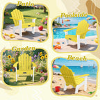 FUNBERRY Kids Outdoor Chair, CPC Certified HDPE Kids Adirondack Chairs, All Weather Easy Installation Toddler Outdoor Chair with Ergonomic Design for Patio, Garden, Picnic, Backyard, Beach