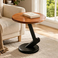 15.75 inch Solid Wood End Table, Round Size Table for Living Room | Sofa Side Table, Bedside Nightstand