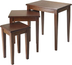 Winsome Regalia Nesting Accent Tables, for Living Room, Walnut, Set of 3