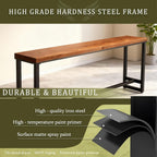 Bar Height Table Long Bar Table Solid Wood Farmhouse Bar Table Industrial Long Bar Height Table for Kitchen Coffee Shop, No Stool(71" L x 15.7" W x 41.3" H)