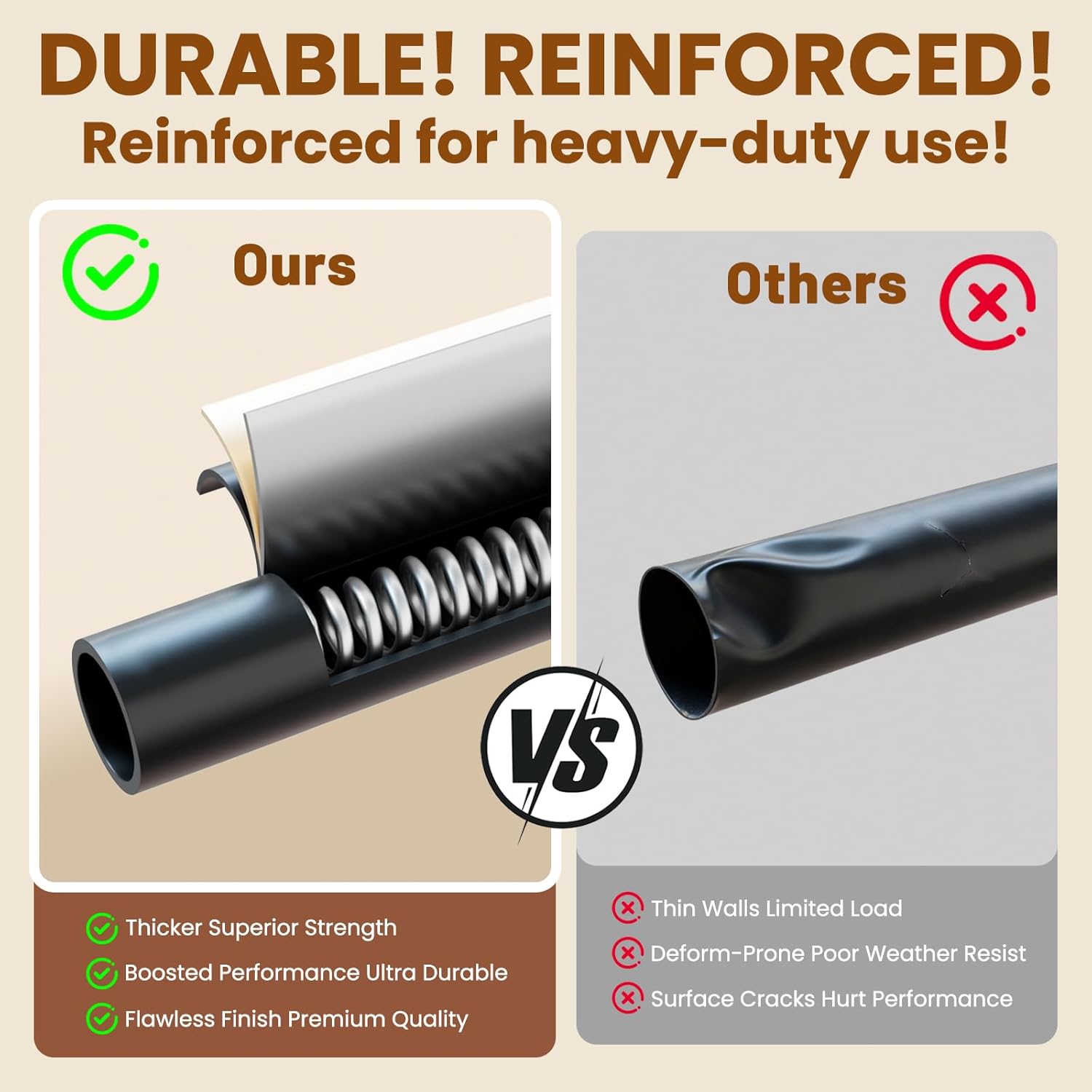 100% Blackout Room Divider Curtains Sets Black 2 Panels W100 x L84in No Drill Curtain Rods(H) 43-120×(W) 35-200 in for Studio Apartment Dorm Office